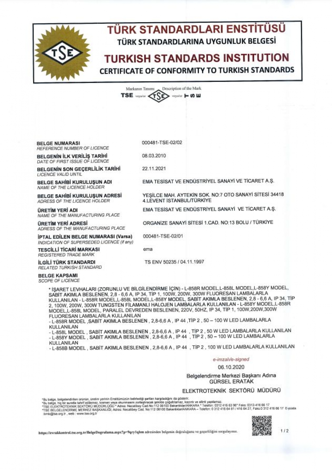TS ENV 50235